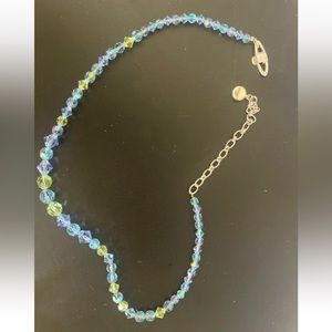 Givenchy Blue and Yellow Crystal Necklace